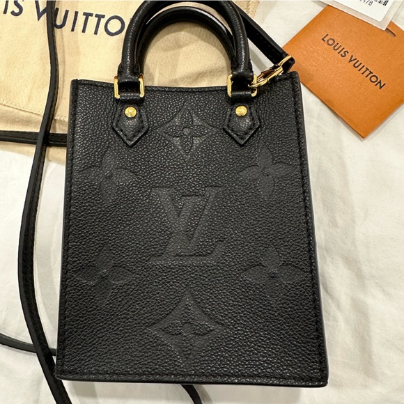 Louis Vuitton Petit Sac Plat Empreinte Black Leather - Picture 6 of 13